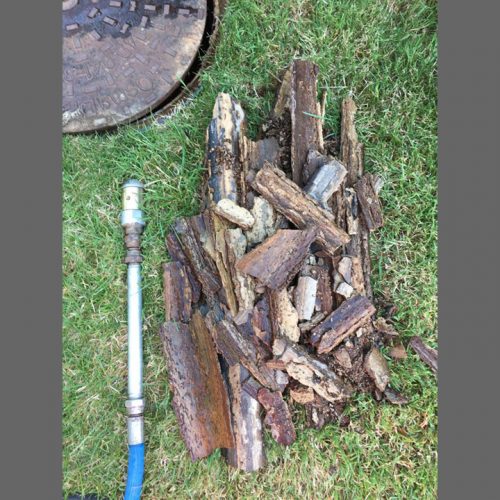 Debris From A Descaled Drain