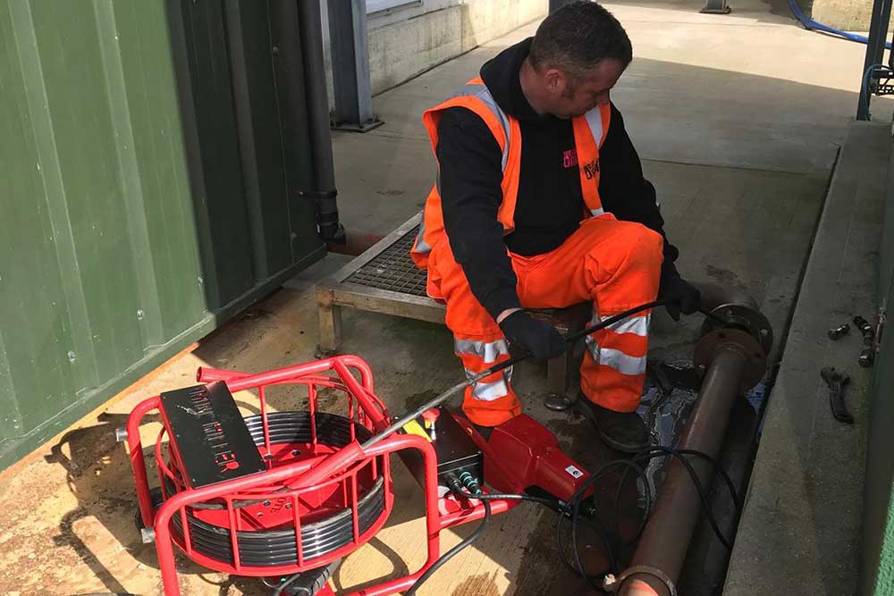 Repairing a blocked drain