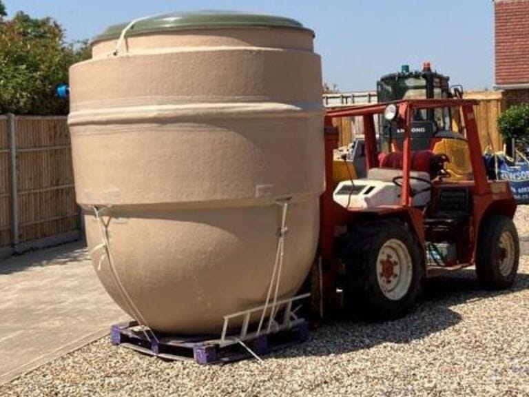 Transporting Septic Tank