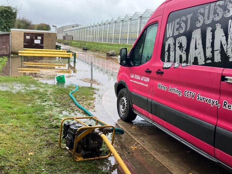 Flood at commercial property